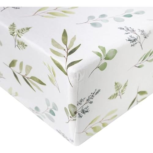 Premium Knit Baby Crib Sheets for Boys and Girls by Copper Pearl: Breathable and Soft, Fitted Crib Sheets for Standard Baby Mattresses, Crib Sheet for Baby Registry or Shower Gift, Haven
