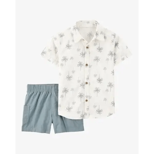 Baby Palm Tree Print 2-Piece Short Set - Carter's | Carter's