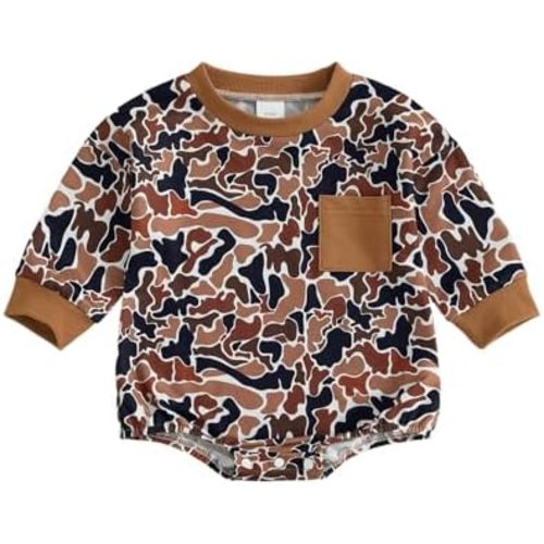 Baby Boy Clothes Fall Spring Baby Boy Bubble Romper Long Sleeve Jumpsuit One Piece Outfit Newborn Infant Clothing