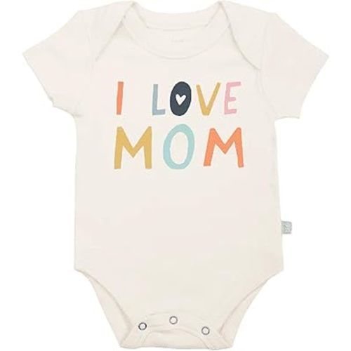 Finn + Emma Organic Cotton Graphic Baby Onesie - Gender Neutral Bodysuits for Babies 0-12 Months in Multiple Sizes and Styles