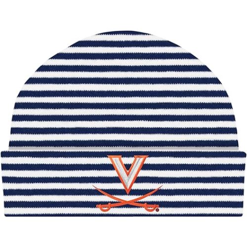 Creative Knitwear College Baby Striped Knit Cap - Team Logo, Multiple Colors for Baby Boys & Girls, (0-3 Months)
