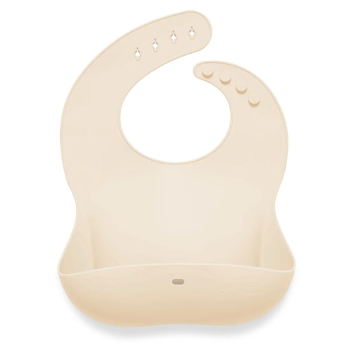 Ali+Oli Silicone Baby Bib - Sand
