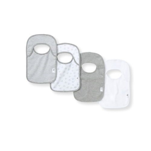 Bee Essentials Organic Neutral Baby Bibs Set of 4 | Burt's Bees Baby®