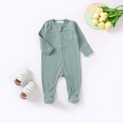 Organic Newborn Sleepsuit – Gender Neutral Baby Romper 0–2 Years – Soft Cotton Baby Shower Gift by Tiny Alpaca