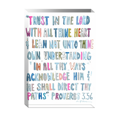 Proverbs acrylic block | Chelsea McShane Art