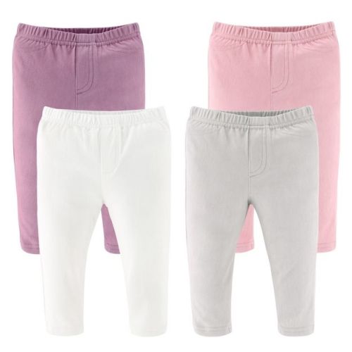 The Peanutshell Baby Girl Jeggings, 4-pack Set, Multicolored, 9-12 Months