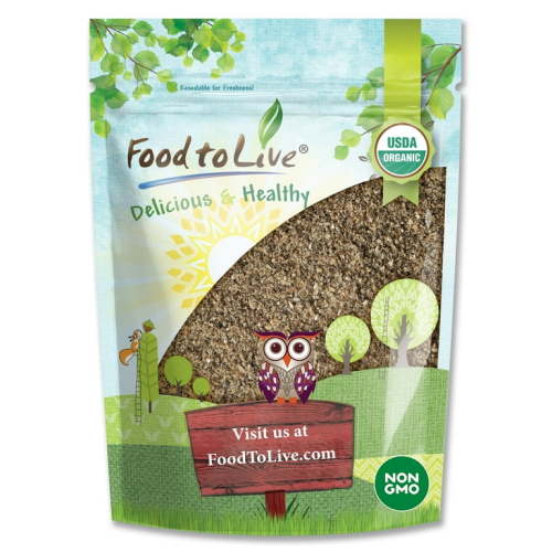 Organic Chia Seeds Flour, 0.5 Pounds — Non-GMO, Kosher, Raw, Vegan — by Food to Live