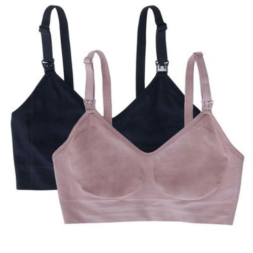 Ingrid & Isabel Basics Maternity 2-in-1 Nursing & Pumping Bra Bundle 2 Pack