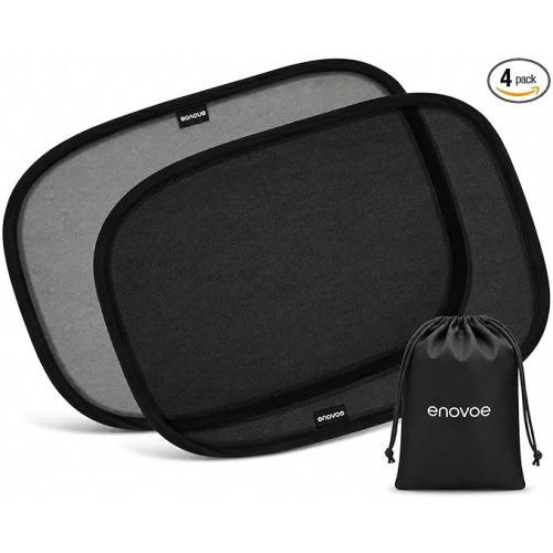 Enovoe Car Window Shades for Baby (4 Pack)