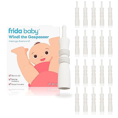 Frida Baby Fart Freeing Essentials | Includes Windi and Gassy Belly Rub for Safe, Natural, and Instant Gas and Colic Relief for Infants and Babies