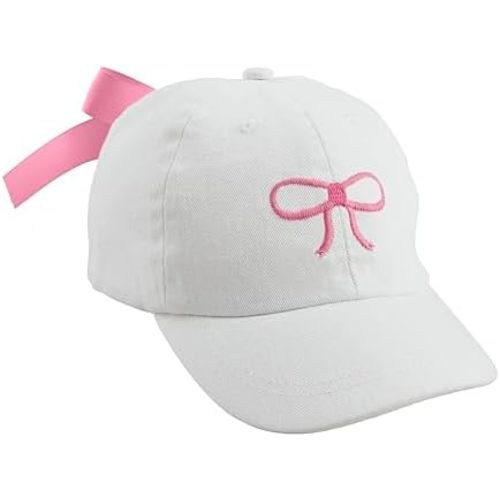 Mud Pie Children's Embroidered Hat with Bow