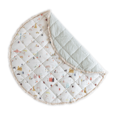 Pehr Large Cotton Play Mat, Explore the World