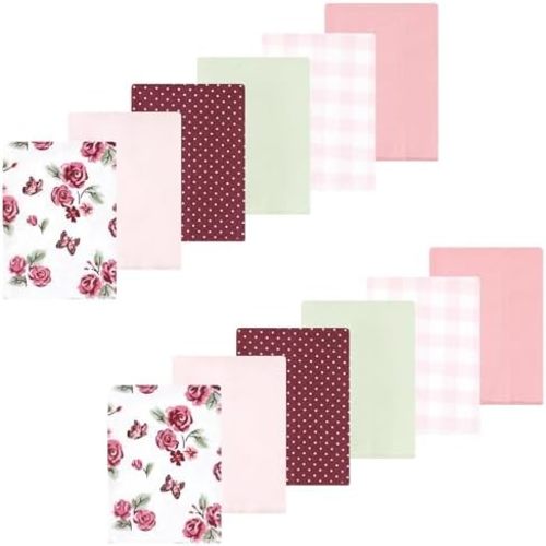 Luvable Friends Hudson Baby Flannel Burp Cloths 12pk Set