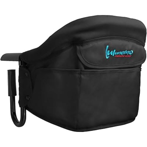 Hook on High Chair,High Chair for Babies and Toddlers 6-36 Months,Portable and Foldable High Chair for Home and Travel-Includes Storage Bag(Black)
