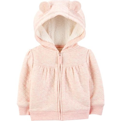 Simple Joys by Carter's Hooded Sweater Jacket with Sherpa Lining