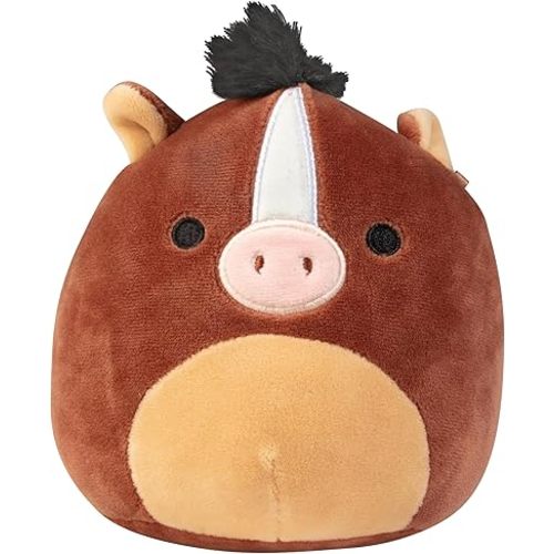 Squishmallows 5-Inch Brisby The Horse Mini Plush - Official Jazwares Plush - Collectible Squishy Soft Farm Stuffed Animals Toy - Gift for Kids, Girls & Boys