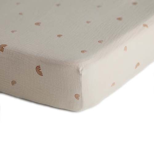Mushie Mini Baby Muslin Crib Sheet