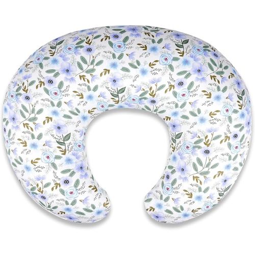 Nursing Pillow for Breastfeeding & Bottle Feeding - Ergonomic C-Shape Design with Breathable Filling & Removable Washable Cover, Supports 0-12 Months (Feeding, Tummy Time, Sitting), Hypoallergenic