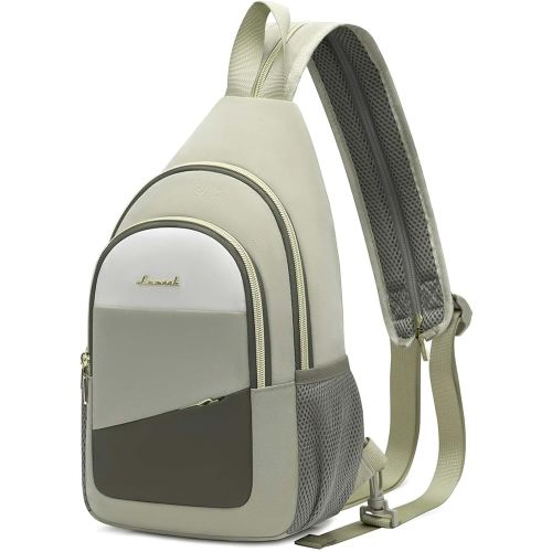 LOVEVOOK Sling Bag for Women, Sling Backpack Crossbody Bag Convertible, Small Diaper Bag Hiking Daypacks Water-resistant, Travel Shoulder Bag Chest Bag