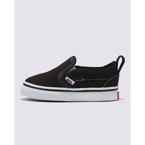 Vans | Toddler Slip-On V Canvas Black/True White Shoes | Vans