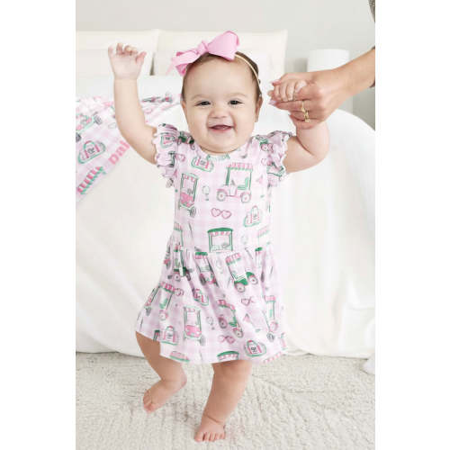 Sleeveless Twirl Bodysuit | Birdie Babes Pink