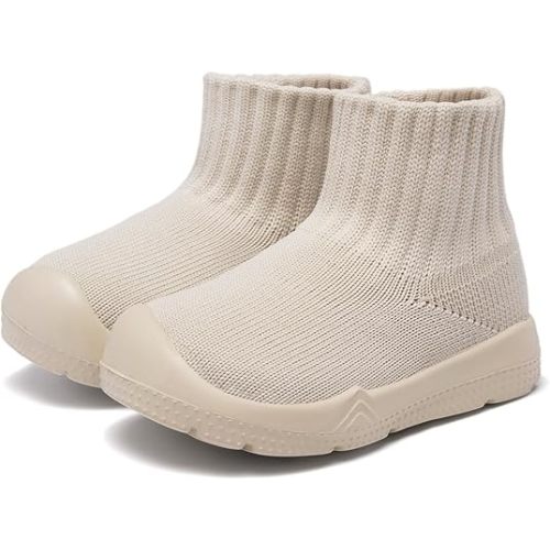 MORENDL Baby Sock Shoes Toddler Walking Shoes Infant Slippers Boys & Girls Non-Slip Sneakers
