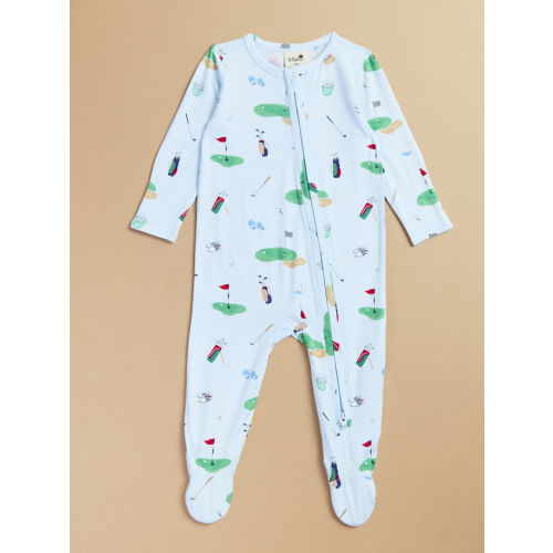 Little Caddy Footie in Blue | Tullabee