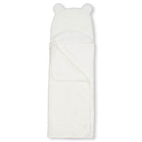 White Baby Textured Hooded Towel | Best&Less™ Online