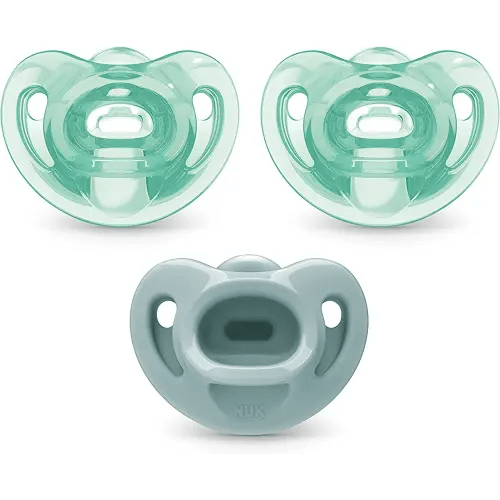 NUK Comfy Orthodontic Pacifiers, 0-6 Months, 3 Pack