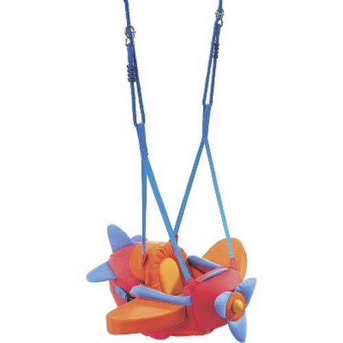 Tramull Aircraft Swing ¨C Indoor Mounted Baby Swing with Adjustable Straps, Seatbelt & Propeller for Ages 10 Months and Up