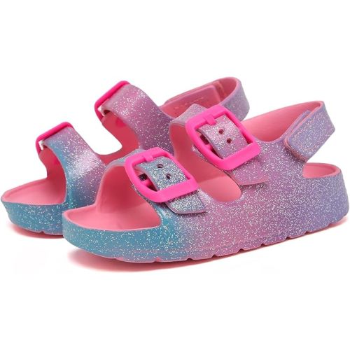 Amazon.com: INMINPIN Toddler Boys Girls Buckle Sandals Comfort Open Toe Sandal with Adjustable Back Strap, Beige, 4 Toddler : Clothing, Shoes & Jewelry