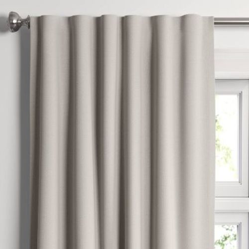 50"x95" Blackout Aruba Window Curtain Panel Gray - Threshold™: Recycled Polyester, Traditional Style, Oeko-tex Certified
