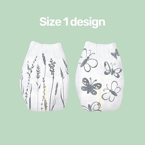 PARASOL Clear+Dry Disposable Diapers | RashShield Protection, Leakproof Design, Hypoallergenic Diaper Set | Size 1, (7-14 lbs) 320 Count
