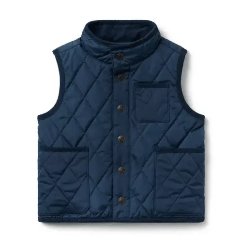 Connor Navy The Quilted Vest by Janie and Jack