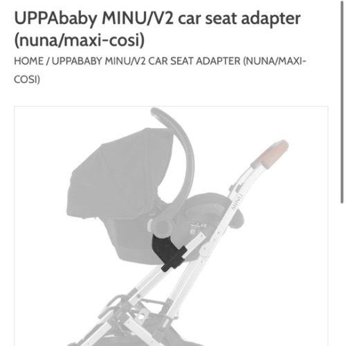 Uppababy MINU car seat adapter for Nuna - mod mama