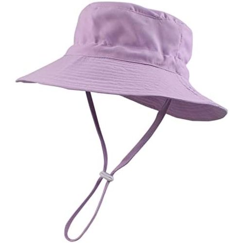 Peecabe Summer Baby Sun Hat for Boys Girls UPF 50+ Wide Brim Toddle Bucket Hat Adjustable Baby Beach Cap 0-8 Years