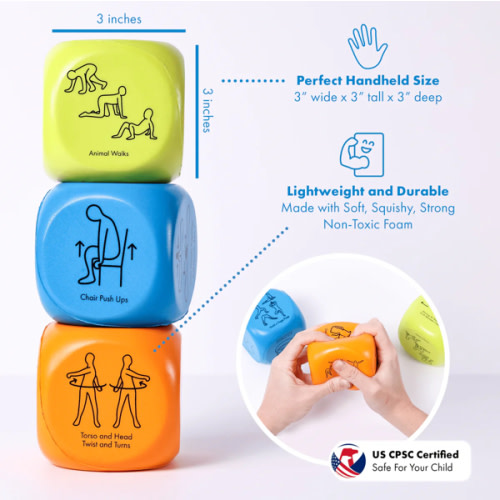 Sensory Activity Foam Dice - Free Shipping | Harkla