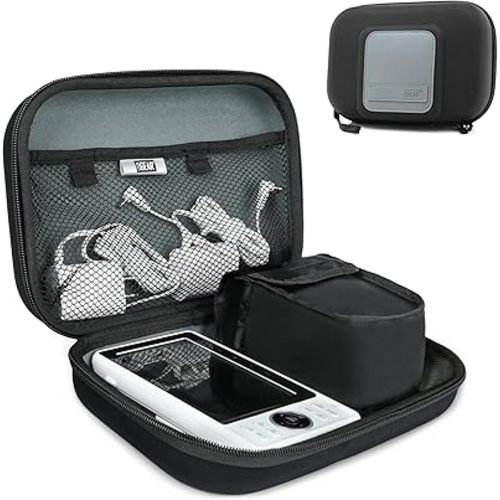 USA Gear Baby Monitor Travel Case - Baby Camera Monitor Case Compatible with Vtech VM819, VTech RM7766-2HD, and Accessories with Customizable Interior & Scratch-Resistant Lining - Black