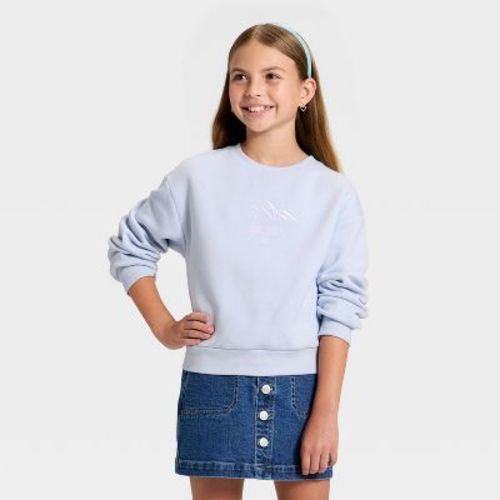Girls' Fleece Relaxed Fit Pullover Sweatshirt - Cat & Jack™