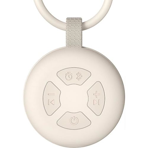 Portable Baby Sound Machine, White Noise Sleep Soother with 12 Soothing Sounds, 15H Battery, Timer & Bluetooth, Noise Canceling for Travel, Nursery, Stroller, Registry Gift for Newborn(Peach)