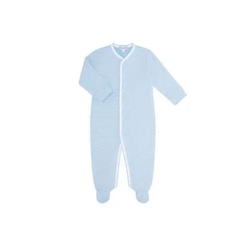 Blue Bubble Baby Footie