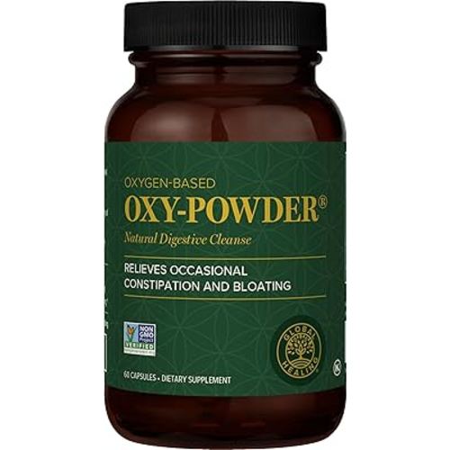 Global Healing Oxy-Powder Colon Cleanse, Constipation Relief for Women & Men, Magnesium Oxide Colon Cleanser & Detox for Weight Loss, Gut Cleanse Detox for Women and Men