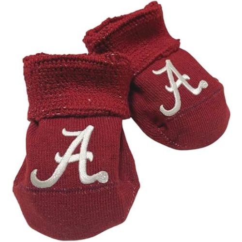Two Feet Ahead Baby Booties – Soft & Cozy Organic Cotton Stay-on Socks for Baby Girls and Baby Boys - Made in USA