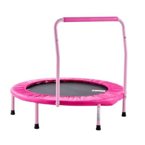 VEVOR 36" Kids Trampoline, 3FT Indoor Outdoor Trampoline, Foldable Mini Trampoline with Handle, Rebounder Trampoline for Toddlers
