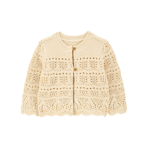 Baby Pointelle Cardigan - Cream - OshKosh | Carter's
