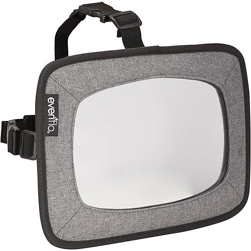 Evenflo Backseat Baby Mirror for Rear-Facing Child (Grey Melange)
