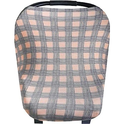 Copper Pearl Multi-Use Cover: Car Seat Covers, Nursing Cover, and Stroller Cover for Sun - Stretchy Fabric, All-Season Use, Stylish Designs, Easy Access for Moms - Billy