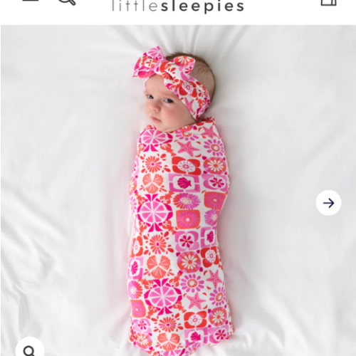 Coastal Gems Swaddle & Luxe Bow Headband Set – Little Sleepies