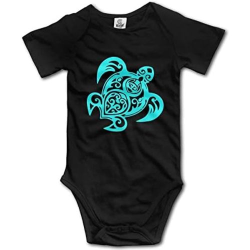 Sea Turtle Infant Toddler Rompers Baby Short Sleeves cloths Bodysuit Unisex