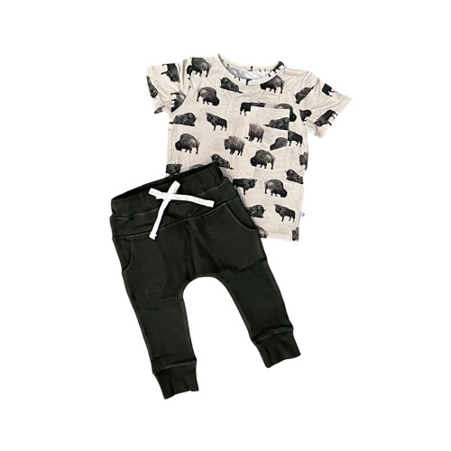 Stetson Pocket Tee + Jogger Set, 6-12M